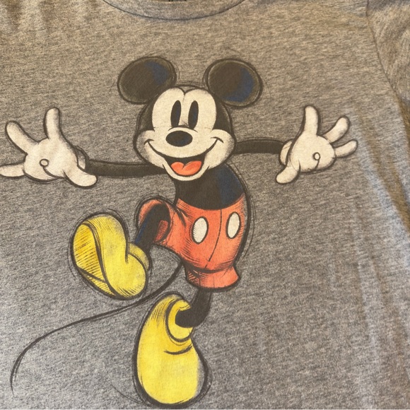 Disney Tops - Disney 100 year celebration‎ Mickey Mouse Gray T-Shirt